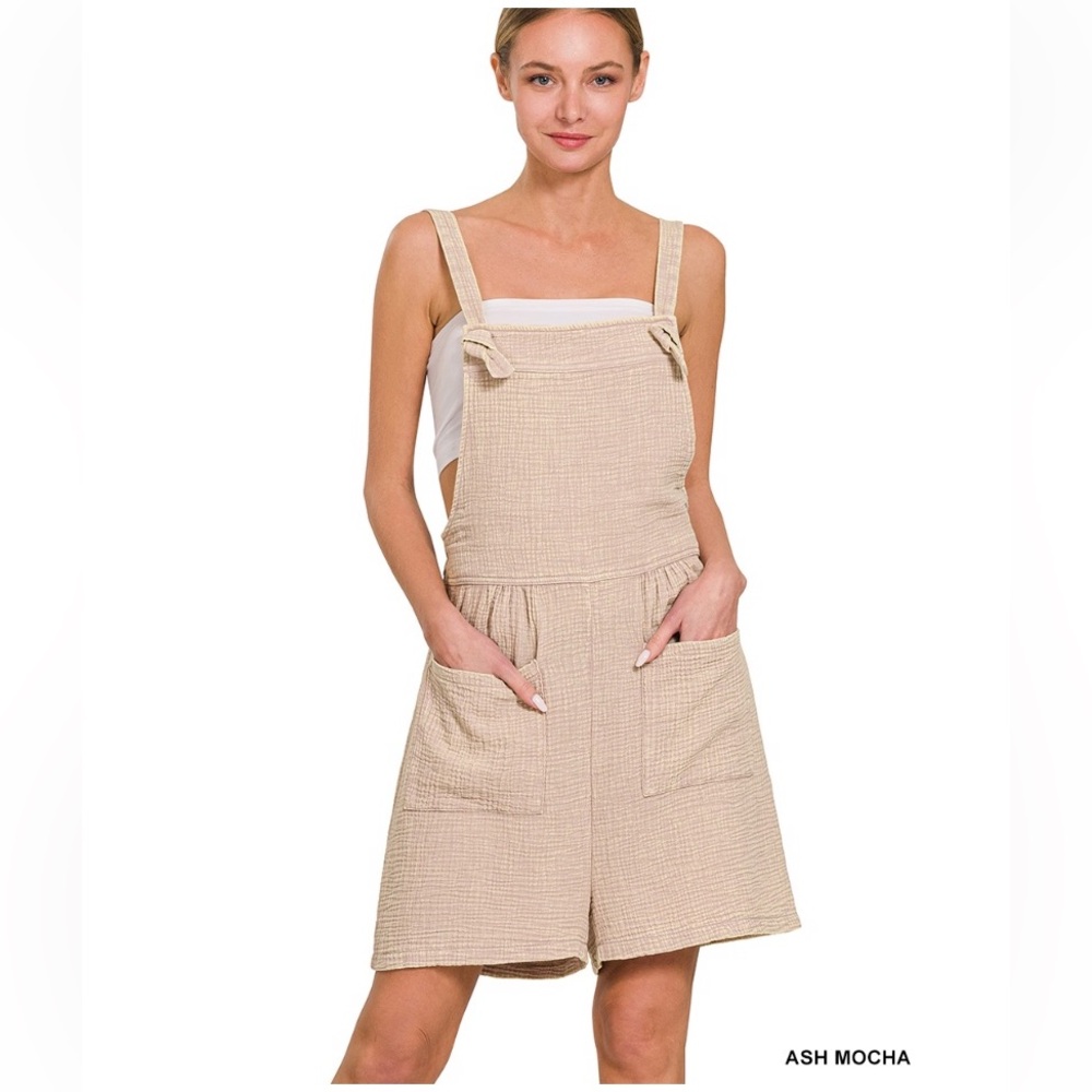Zenana Outfitters Ash Romper, Sz M